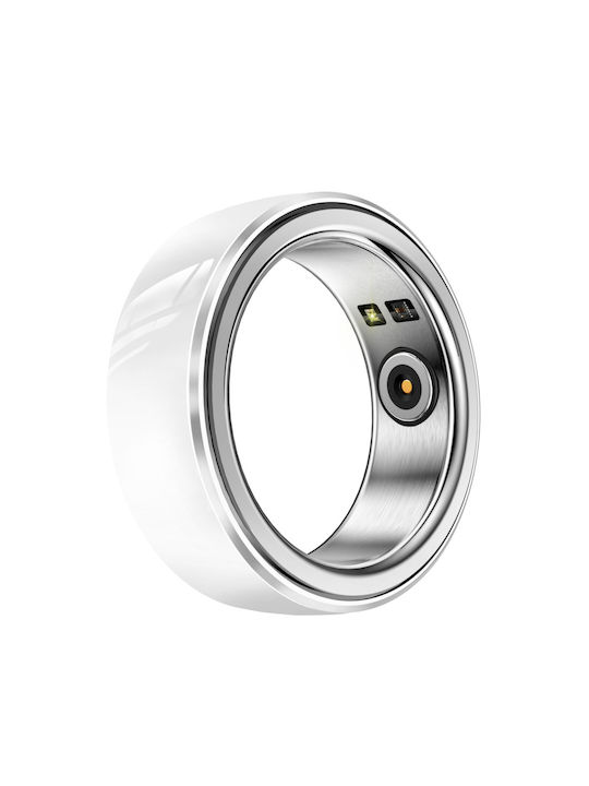 Fashion Smart Ring 20mm mit Pulsmesser Weiß