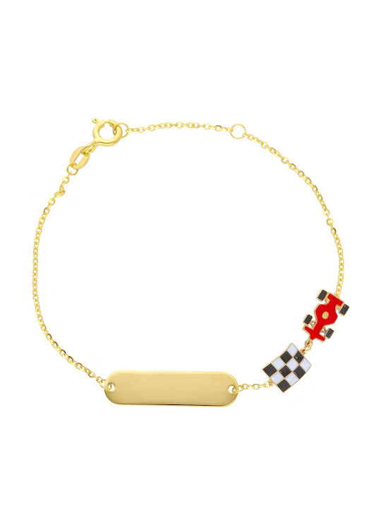 Mentzos Kinderarmband ID aus Gold
