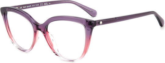 Kate Spade Γυναικείος Κοκκάλινος Σκελετός Γυαλιών Cat Eye Ροζ HANA-S1VF217