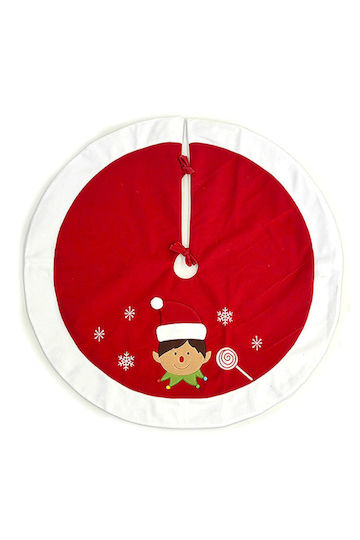 Weihnachtsbaumrock Rot Ψάθινη Μ90xΥ90εκ.