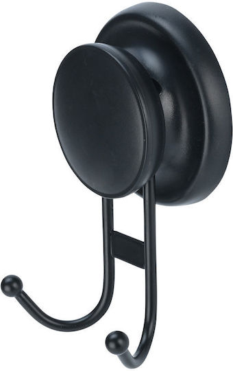 Estia Double Wall-Mounted Bathroom Hook 7x5.5cm Black Estia Double Wall-Mounted Bathroom Hook 7x5.5cm Black