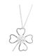 JSB Match Diabolo Halskette mit Design Blume aus Silber