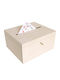 Creative Deco Wooden Box Wedding Cards 29 X 25 X 15 Cm Unpainted Natural Wood
