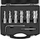 Vevor 6 Pcs Cutter Set Magnetic Drills 1" Cutting Depth 1/2" to 1-1/16" Diameter M2al Steel Guide Case Gsgtzyc6j100o3dw2v0