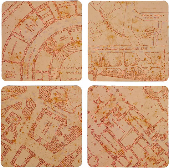 Harry Potter Marauder's Map Heat Changing Coasters Vol. 4