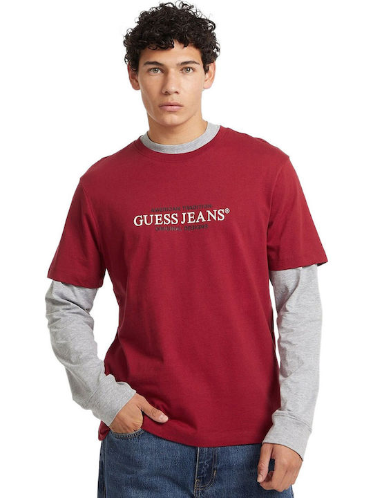 Guess Bluză cu mânecă scurtă Ravishing Red