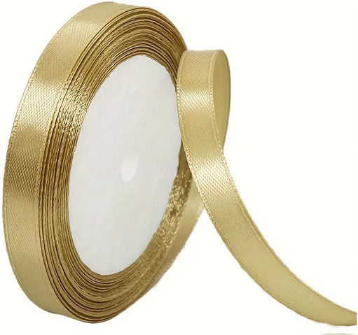 Goldenes doppelseitiges Satinband 1cm x 10 Meter Tatu Moyo