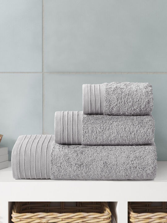 Casa Colori Facecloth 50x100cm Grey Weight 650g...