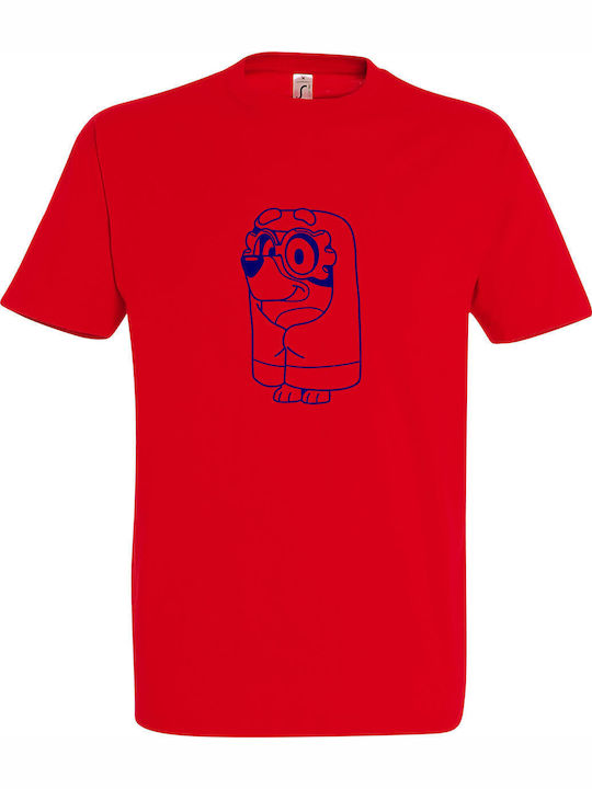 kirikoko Kids' T-shirt Red Bluey Grannies