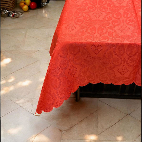 Linea Home Покривка за маса Устойчива на петна Коралова 160x220 см