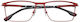 Woodys Barcelona Men's Metal Prescription Eyeglass Frame in Red Acosta 04