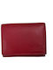 Leather Men's Wallet Classic Red