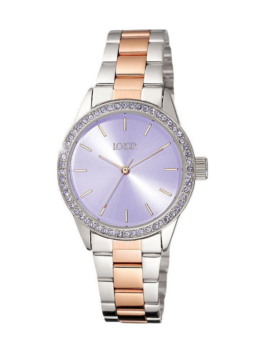 Loisir Hippy Дамски Часовник 32mm Кварцов С Сребриста Метална Верижка