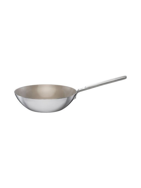 Fiskars Norden Wok din Oțel Inoxidabil cu Acoperire Antiaderentă 28cm