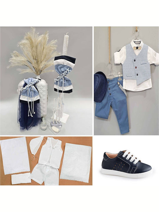 Set de Botez pentru Băiat Ținută Carousel 10 piese Pk-130