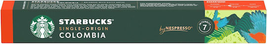 Starbucks Κάψουλες Espresso Colombia Συμβατές με Μηχανή Nespresso 10caps