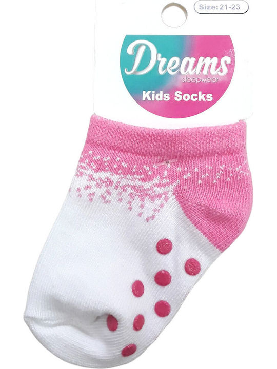 Dreams by Joyce Παιδικές Κάλτσες Αντιολισθητικές Fuchsia Drops Fuchsia