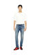2019 D-strukt Ανδρικό Παντελόνι Τζιν με Slim Εφαρμογή Medium Aged Denim
