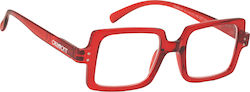 Oramont Lesebrille +2.50 in Rot Farbe 1149