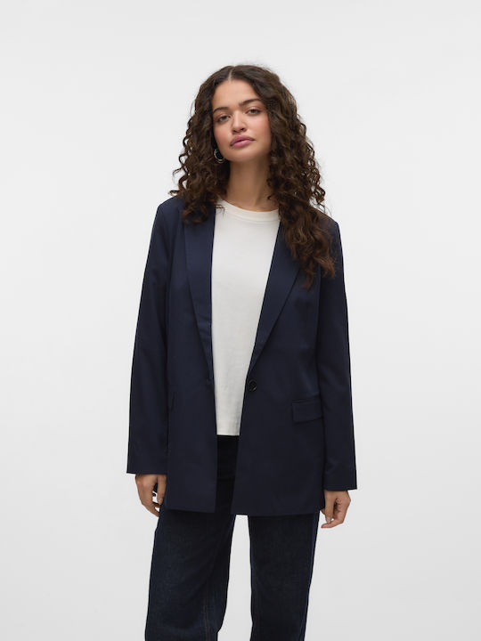 Vero Moda Γυναικείο Σακάκι Μπλε
