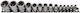 Set of Torx Socket Wrenches Square Drive 1/4″ 3/8″ 1/2″ 14 Pieces Wib-18