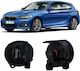Tyc 245081 Προβολείς Ομίχλης Bmw 2 F22 F23 13+ 3 E92 E93 05-08 5 F07 Gt F10 F11 09+ M-tech Προφυλακτήρες Smoke Φιμέ 2 Τεμάχια