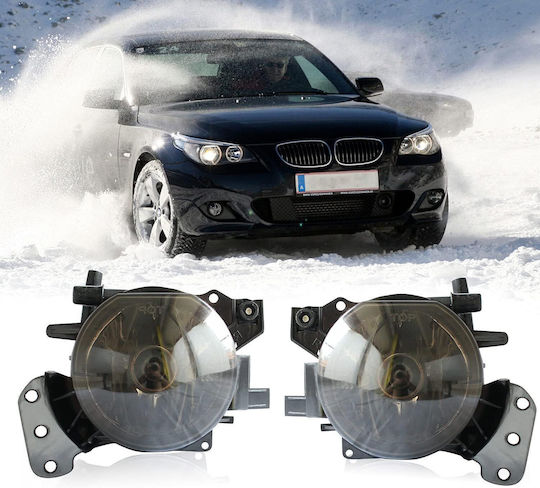 Jom 245087 Fog Lights BMW 3 E46 03-06 E90/E91 04-11 5 E60/E61 04-10 6 E63/E64 04-10 X3 E83 03-07 Tinted Smoke 2 Pieces