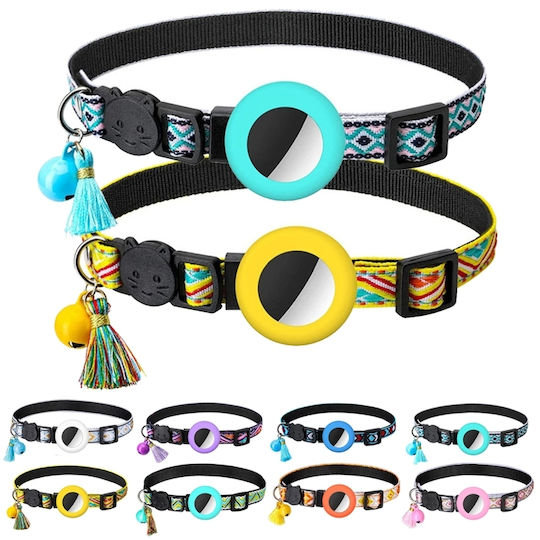 Pet Collar Case for AirTag in Yellow color