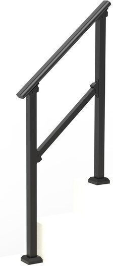 Hotel Balustrade 1-2 Steps Vivatechnix Size 1030 X 84 X 920 Mm Adjustable Corner 0° 40° Black