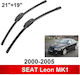 Set de lamele ștergătoare față 53cm 48cm Seat Leon Mk1 2000-2005 21" + 19" 2 bucăți Carro 245108