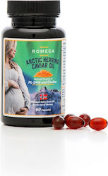Romega Arctic Herring Caviar Oil Prenatal 60 Capsules with Omega-3 with Oil from Arctic Herring Caviar Romega Arctic Herring Caviar Oil Prenatal 60 Capsules with Omega-3 with Oil from Arctic Herring Caviar