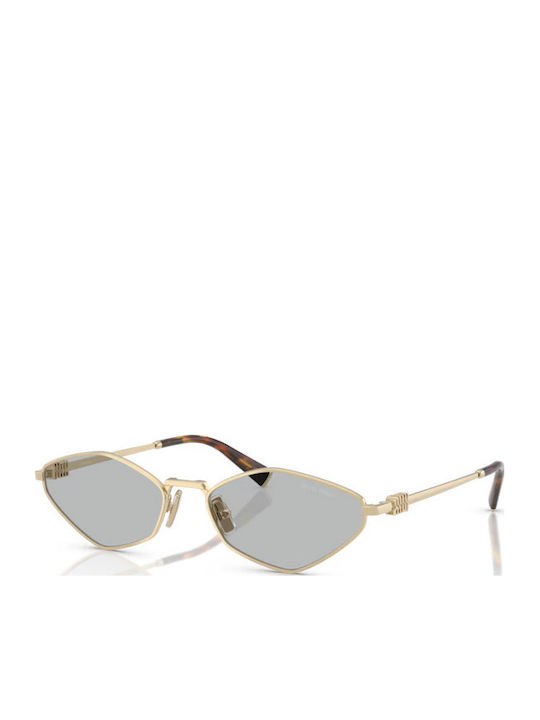 Miu Miu Damen Sonnenbrille mit Gold Metall Gest...