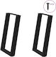 vidaXL Metallic Furniture Leg 2 Pieces Suitable...