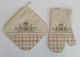 F&L Kitchen Glove & Pot Holder Set Fabric Red 1pcs