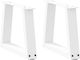 vidaXL Metallic Furniture Leg 2 Pieces Suitable...