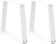 vidaXL Metallic Furniture Leg 2 Pieces Suitable...