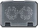 HAMA Tilting Quiet 2 Cooling Pad για Laptop έως 15.6" με 2 Ανεμιστήρες Ασημί