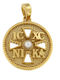 Kontopoulos Constantine Talisman Charm with Stones in 14K Gold