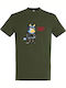 T-Shirt Unisex "Bluey Dad Rock Star" Armee