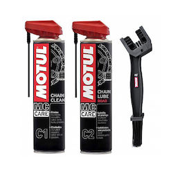 Motul Σετ Περιποίησης Αλυσίδας Μοτοσυκλέτας 3τμχ Motul Σετ Περιποίησης Αλυσίδας Μοτοσυκλέτας 3τμχ
