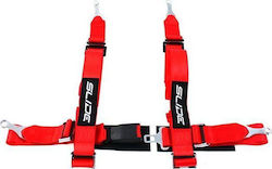 Slide Racing Car Safety Belt Red 4-Point
