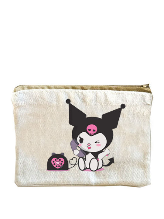 Toiletry Bag Kuromi in White color