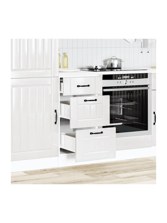 Lucca Подова Кухненска Скрин High Gloss White 4...
