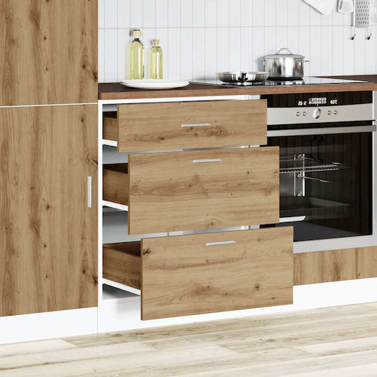 Επιδαπέδια Συρταριέρα Κουζίνας Δρυς 60x46x81.5εκ.