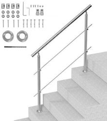Vevor Handrails 47.2" Outdoor Steps 2 Crosses Porch Deck Bxgslzfs120cw8ddjv0