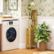 HomCom Floor Bathroom Column Cabinet L18xD30xH120cm Brown