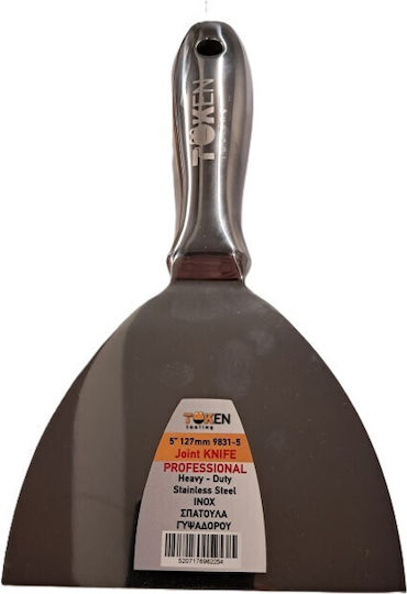 Spatulă tip american din inox solid 125mm Token