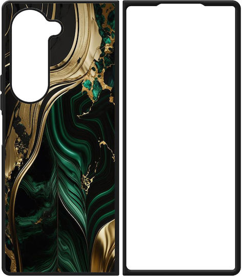 Мраморен зелено-златен Samsung Galaxy Z Fold 4