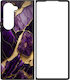 Мраморен черно-лилав Samsung Galaxy Z Fold 4