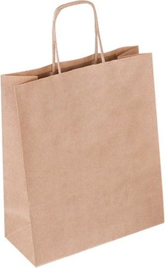 Simple Τσάντα για Δώρο Καφέ 18x25x9εκ. 25τμχ